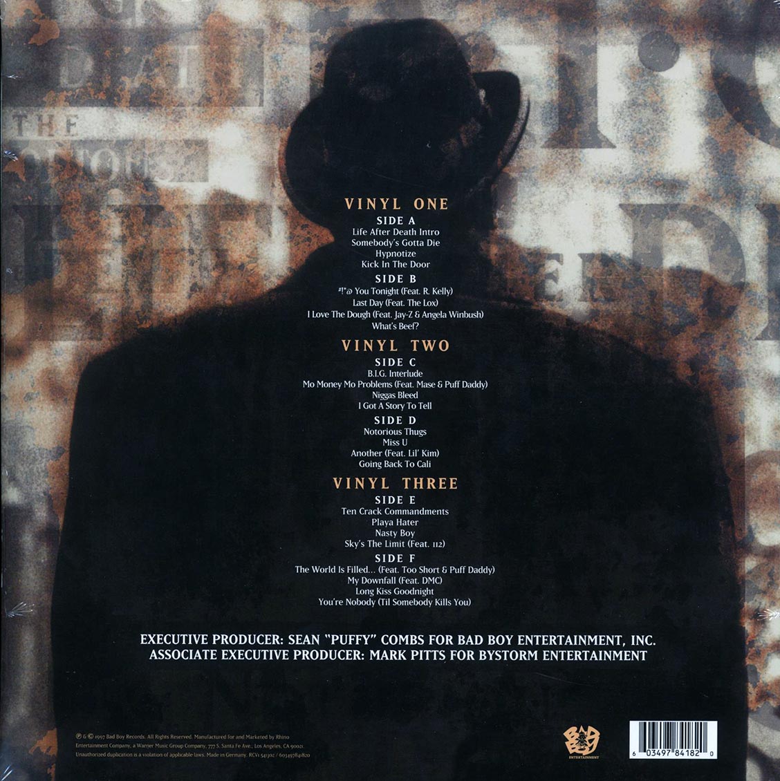 The Notorious B.I.G. – Life After Death back cover