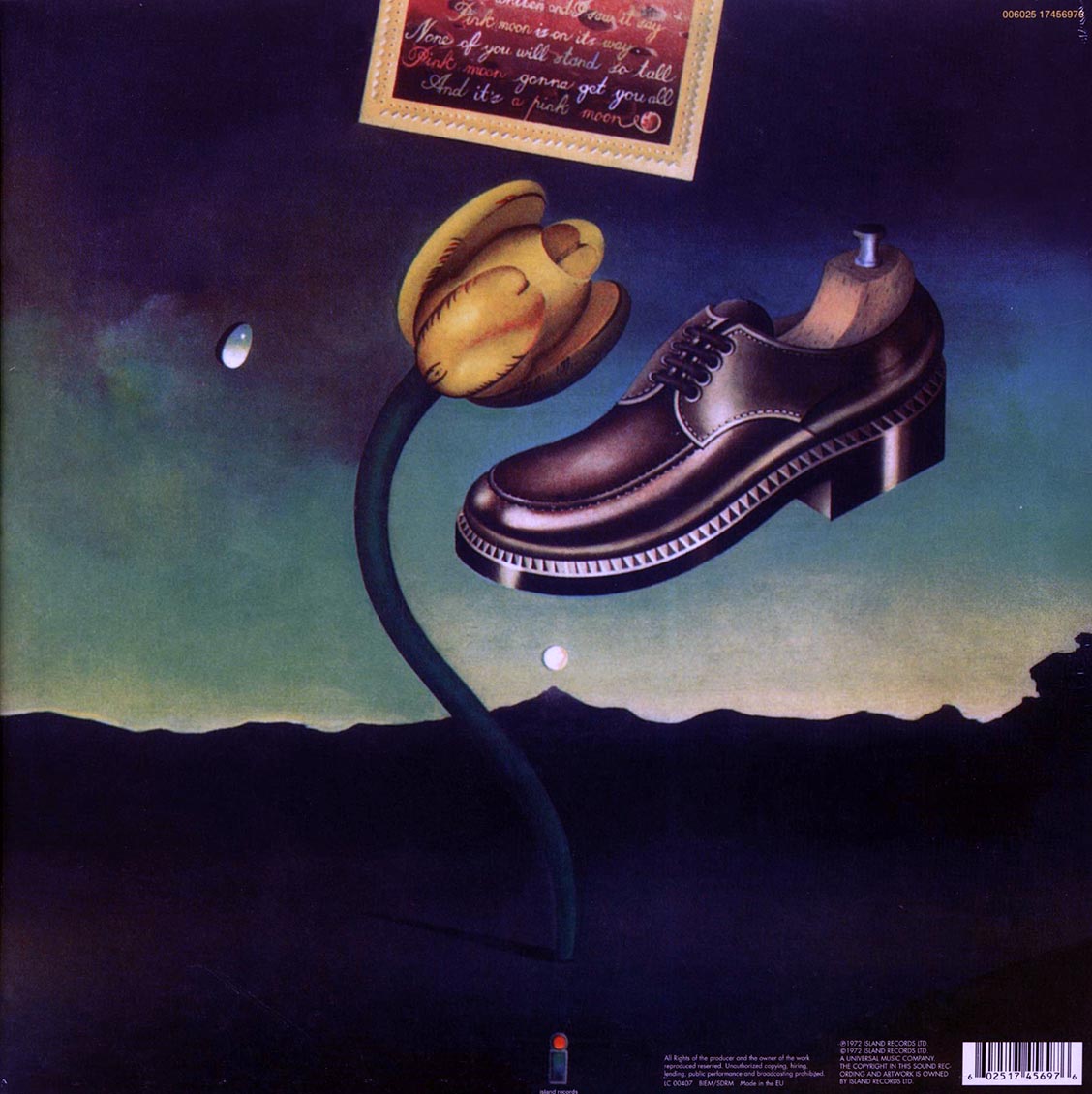 Nick Drake – Pink Moon back cover