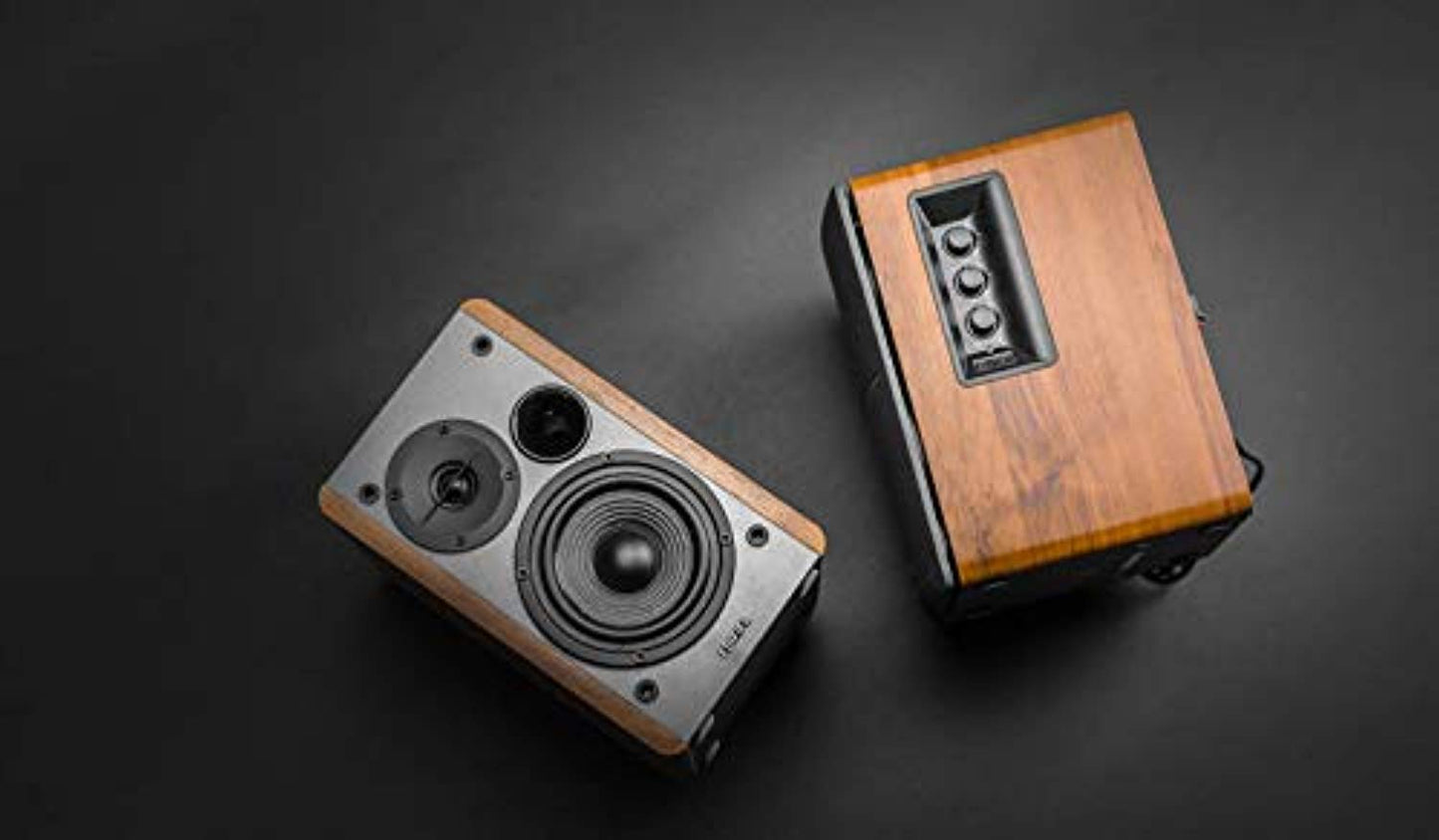 Powered Bluetooth Bookshelf Speakers - Awesomesince84