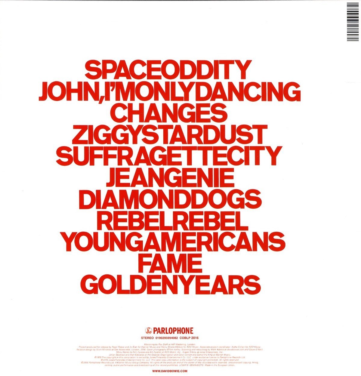 David Bowie – ChangesOneBowie