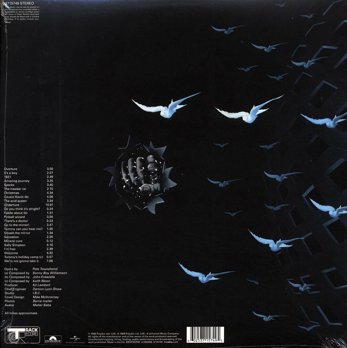 The Who – Tommy back cover