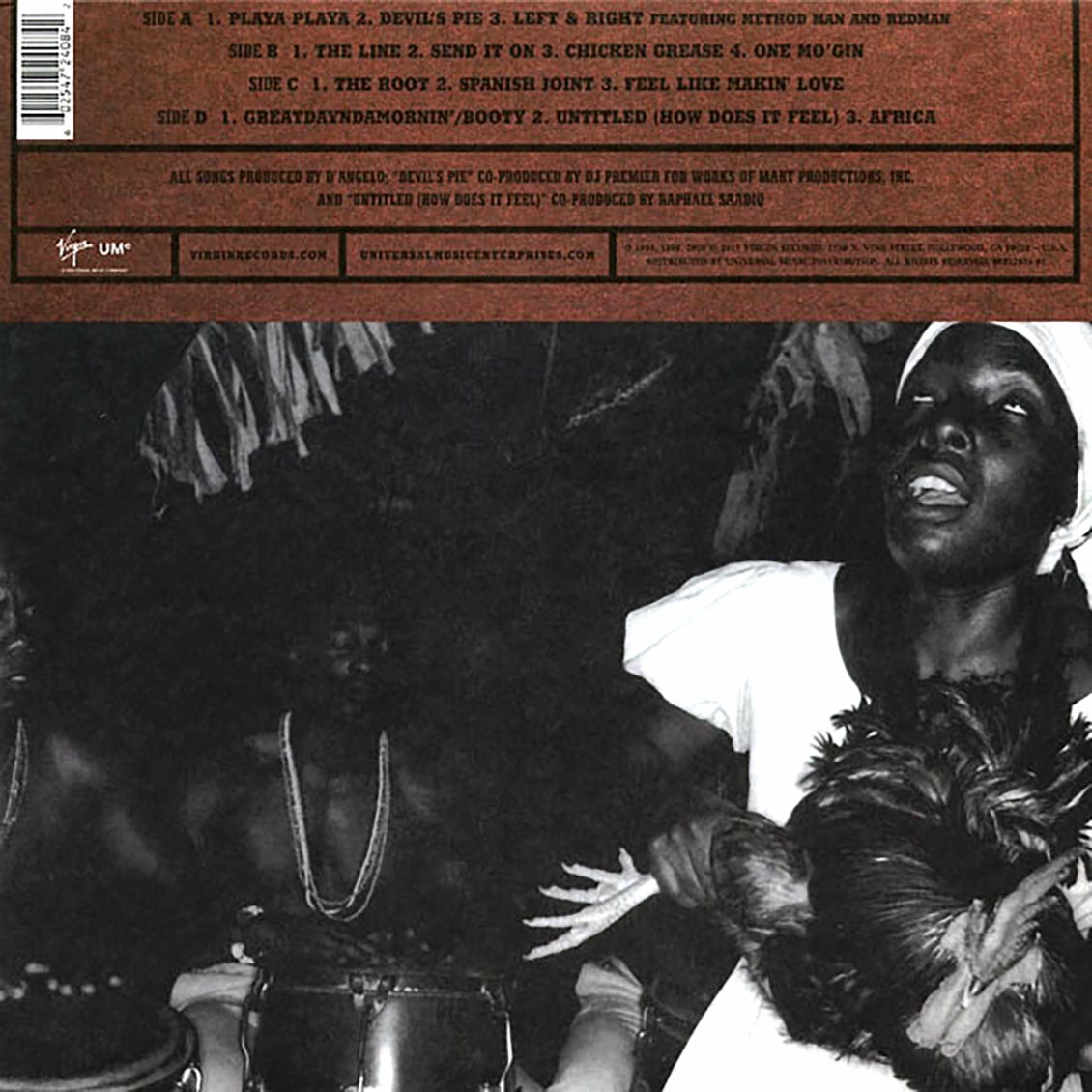 D'Angelo – Voodoo back cover