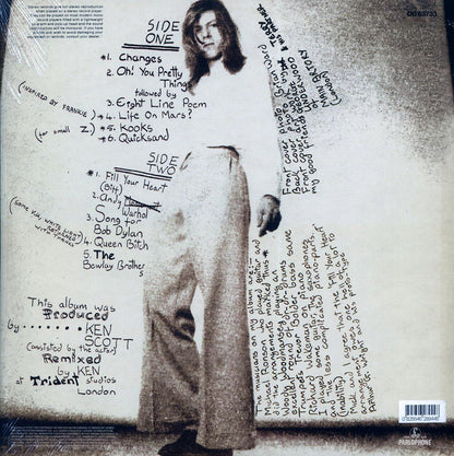 David Bowie – Hunky Dory back cover