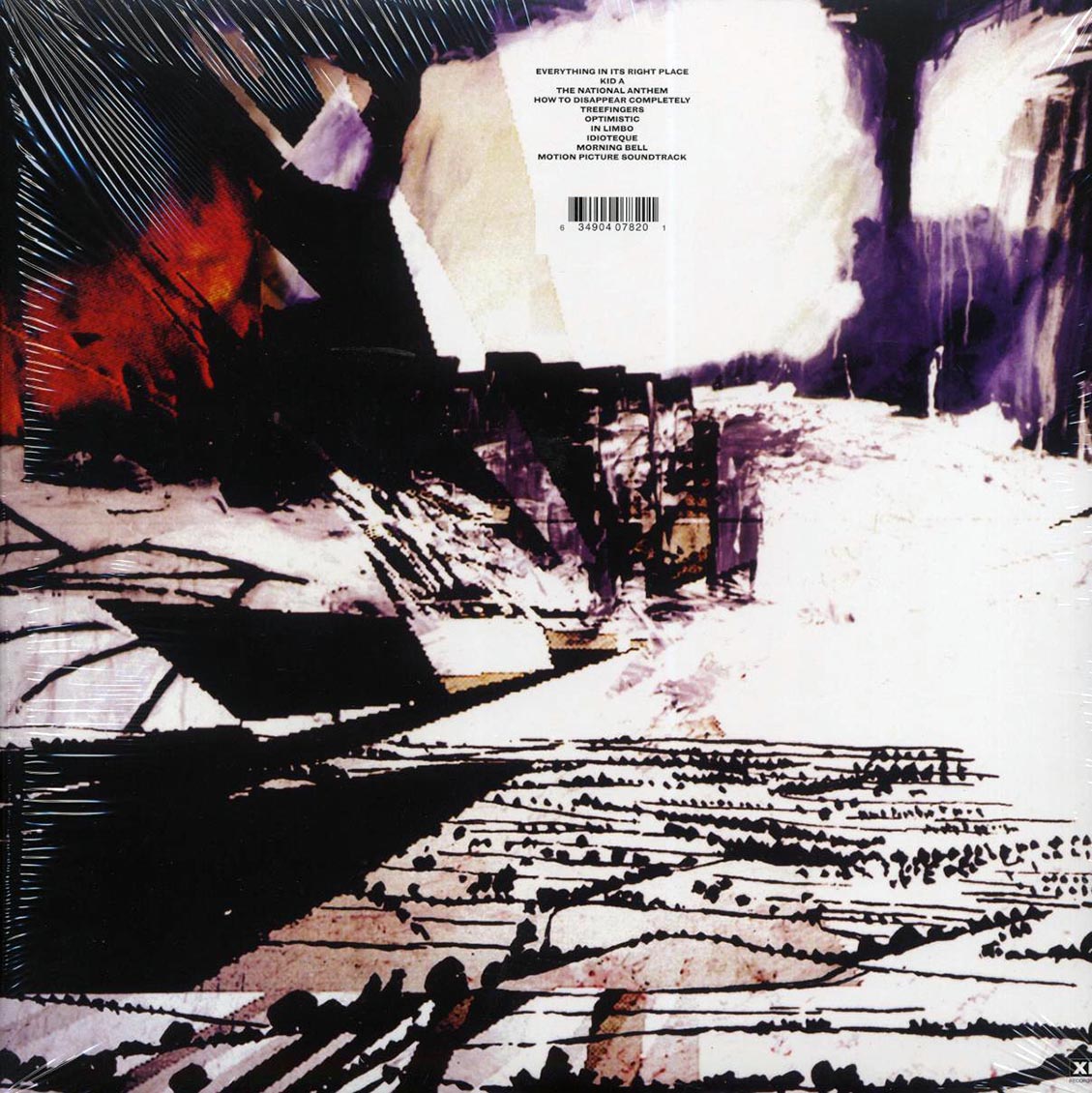 Radiohead – Kid A back cover