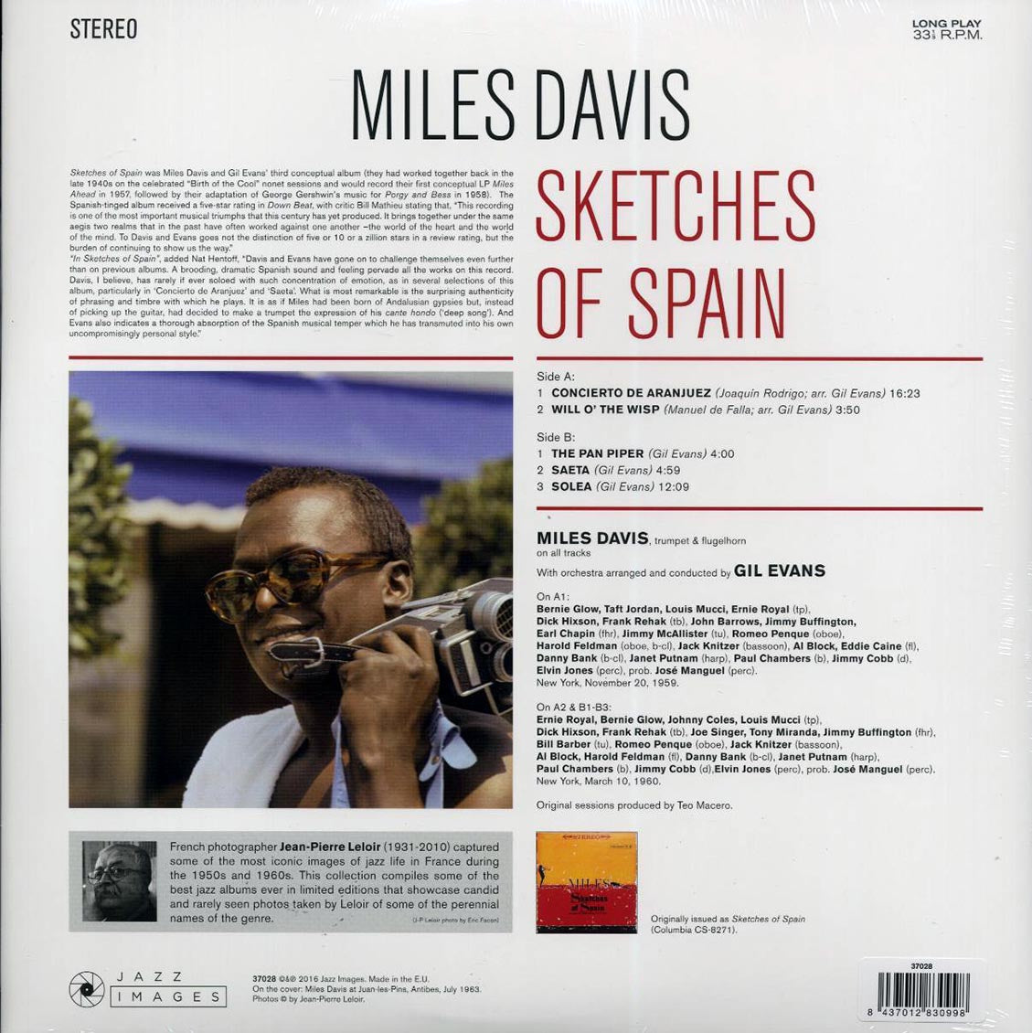 Miles Davis – Sketches Of Spain back cover