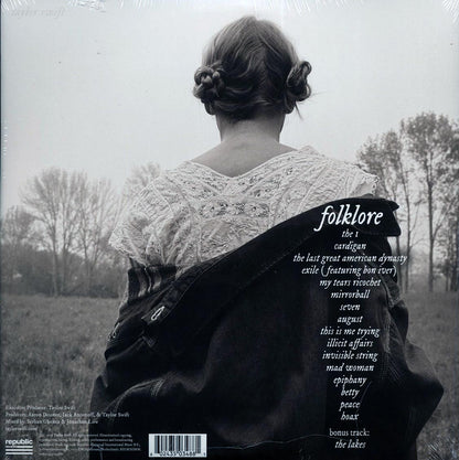 Taylor Swift – Folklore back cover