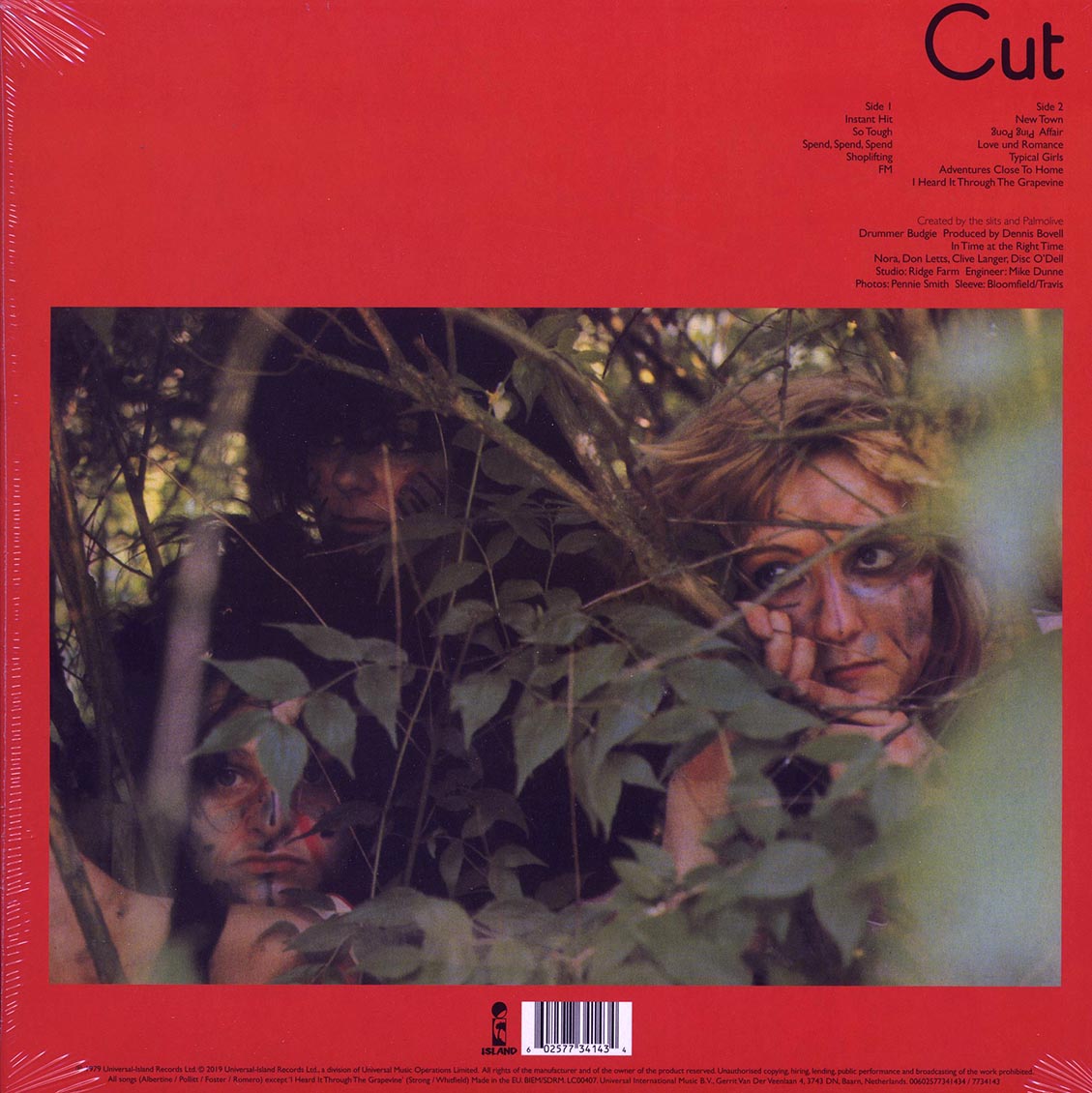 The Slits – Cut back cover