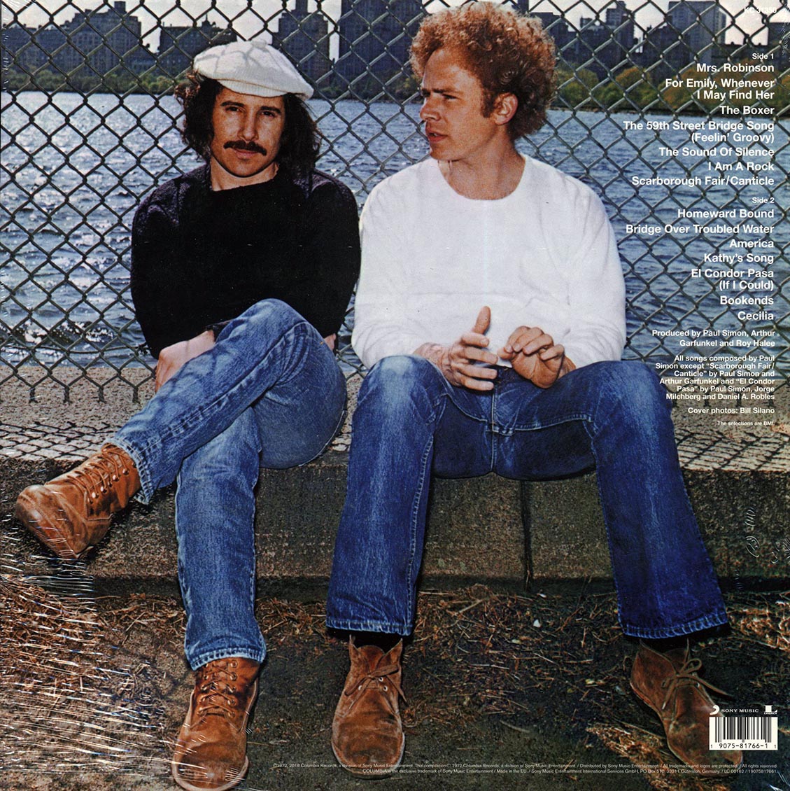 Simon & Garfunkel – Simon & Garfunkel's Greatest Hits back cover