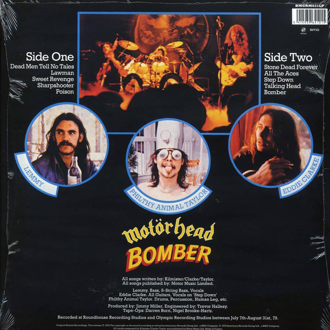 Motörhead – Bomber back cover