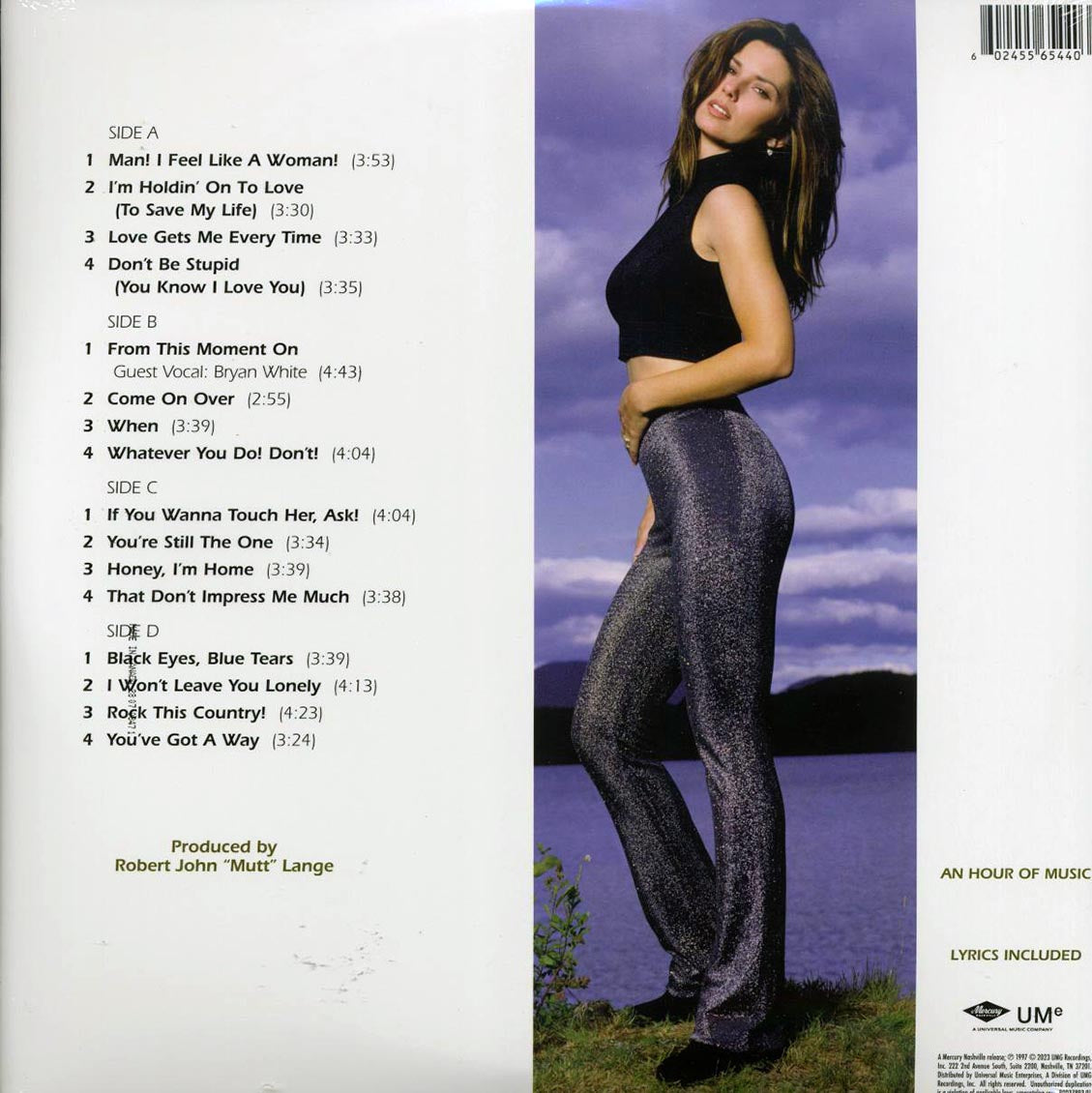 Shania Twain – Come On Over back cover