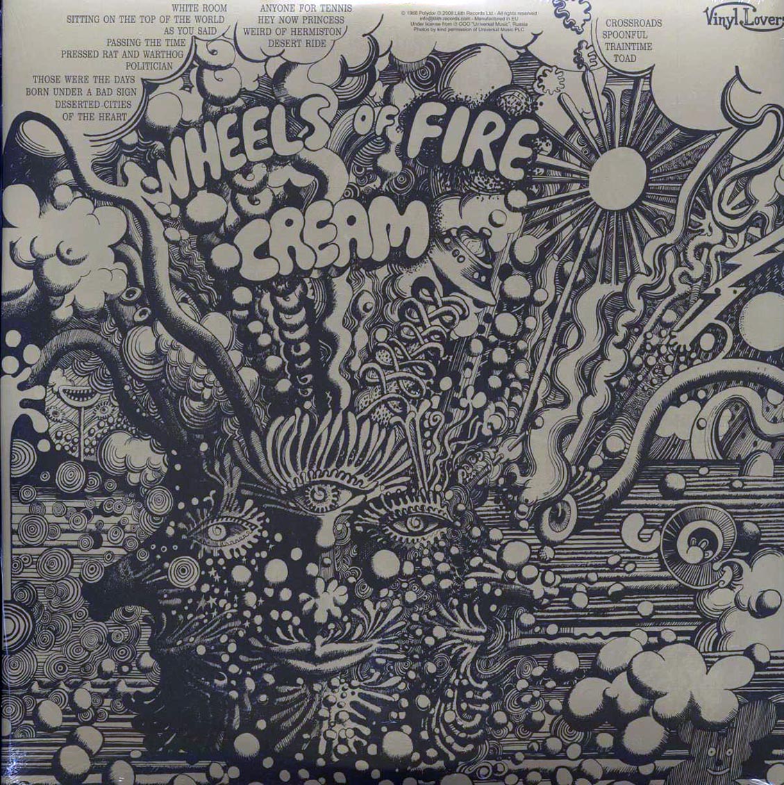 Cream – Wheels Of Fire back cover