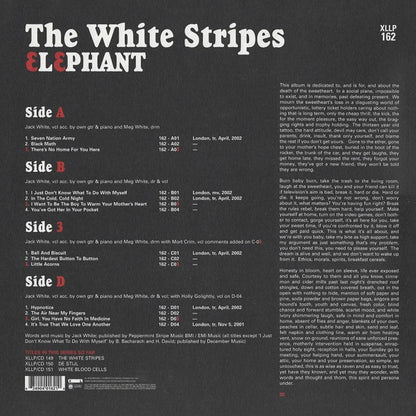 The White Stripes - Elephant back cover - Awesomesince84