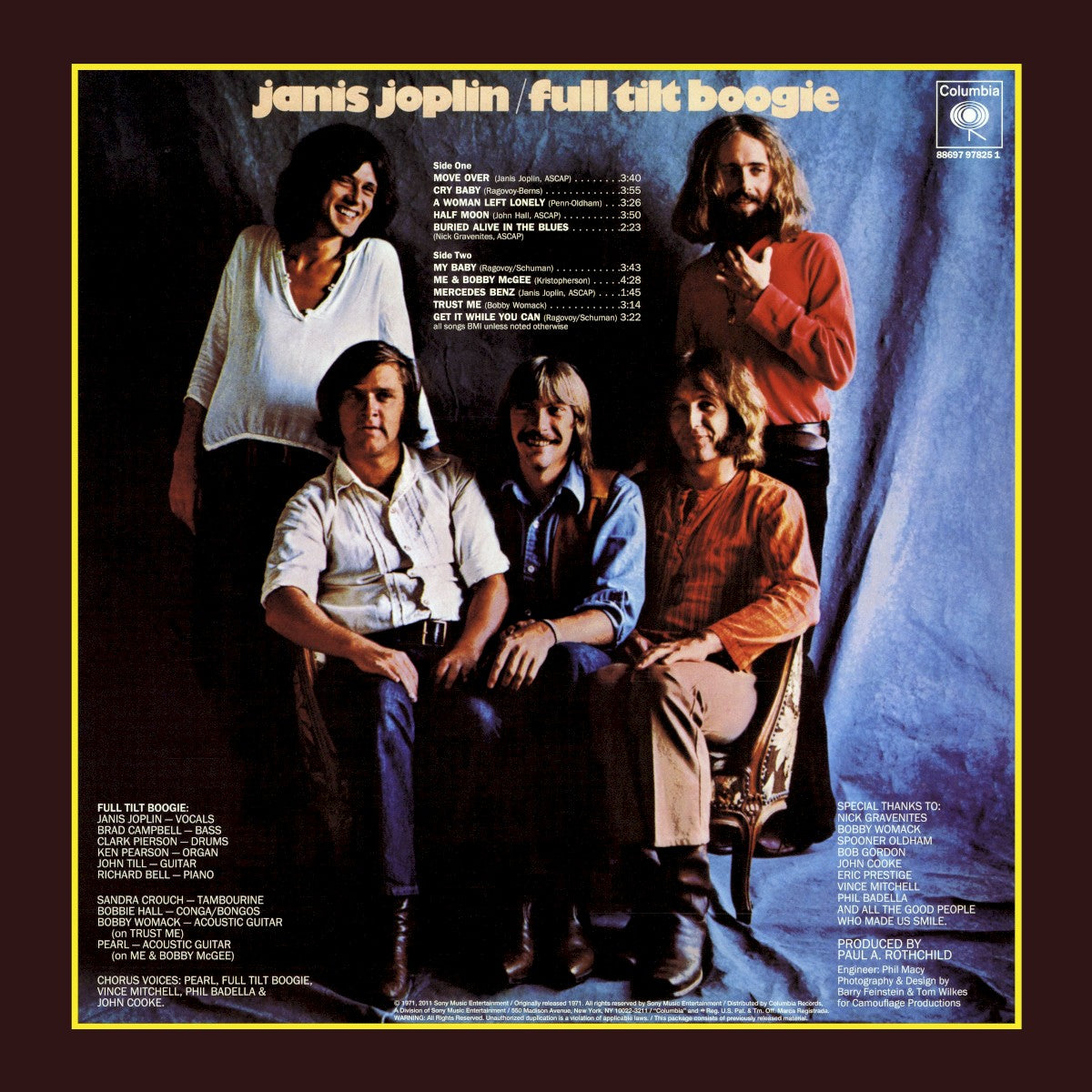 Janis Joplin - Pearl back cover - Awesomesince84