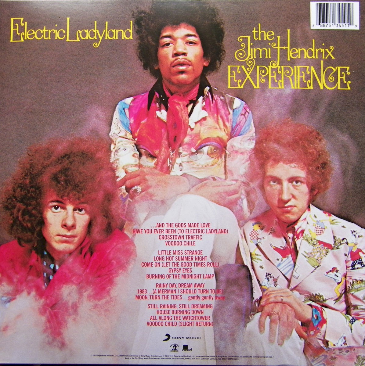 Jimi Hendrix - Electric Ladyland back cover - Awesomesince84