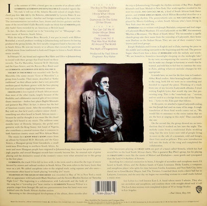 Paul Simon – Graceland back cover