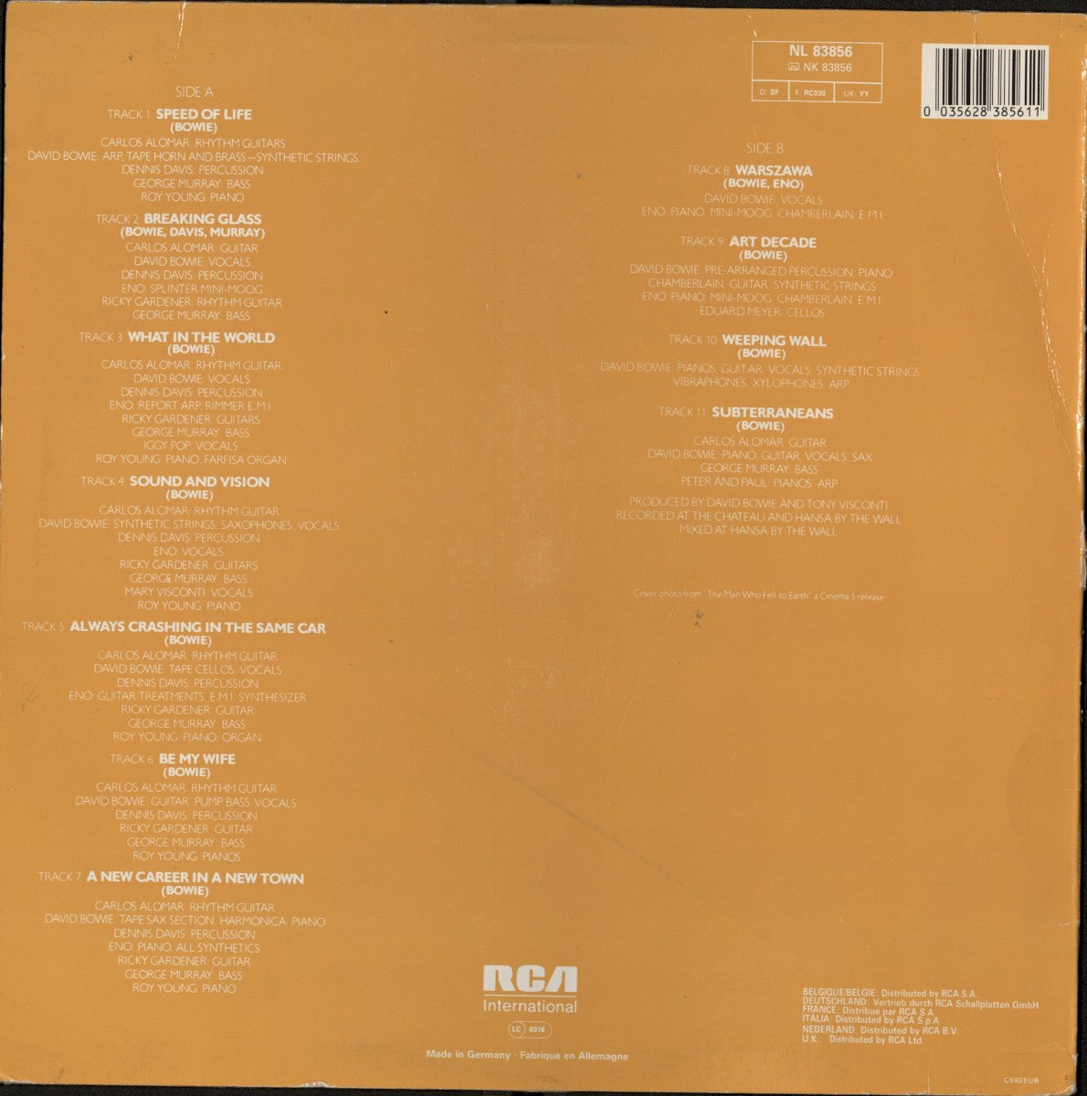 David Bowie - Low back cover - Awesomesince84