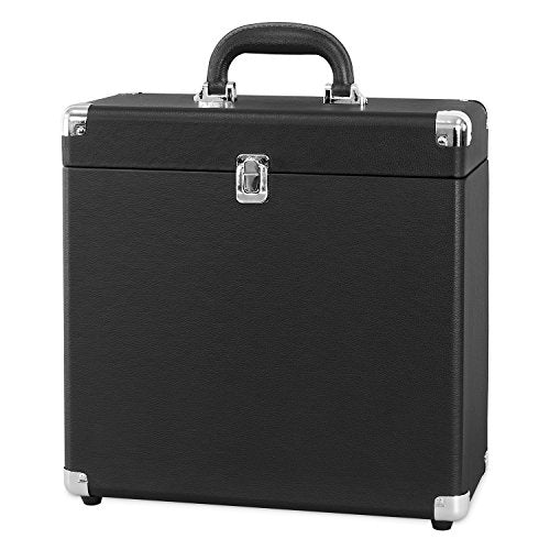 Victrola Vintage Vinyl Record Storage Carrying Case for 30+ Records, Gray - Awesomesince84