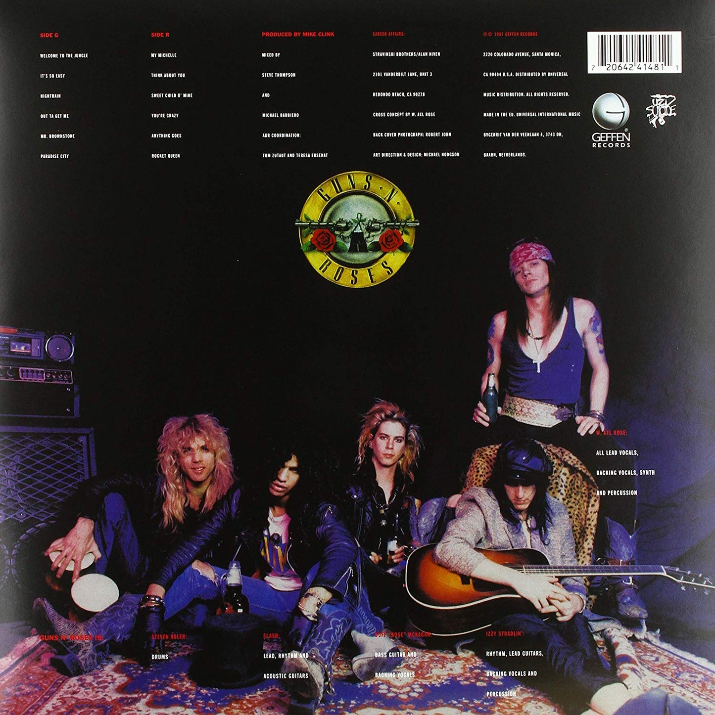 Guns N' Roses ‎– Appetite For Destruction